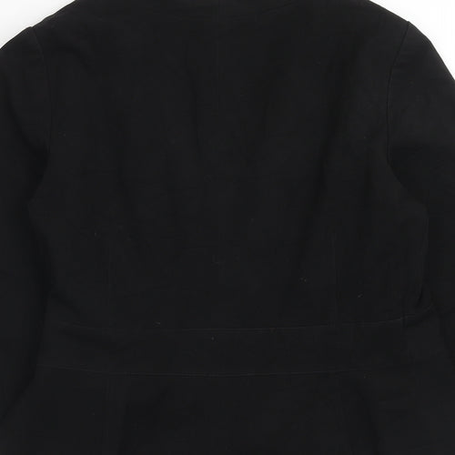 H&M Womens Black Jacket Size 10 Tie - Tie Side