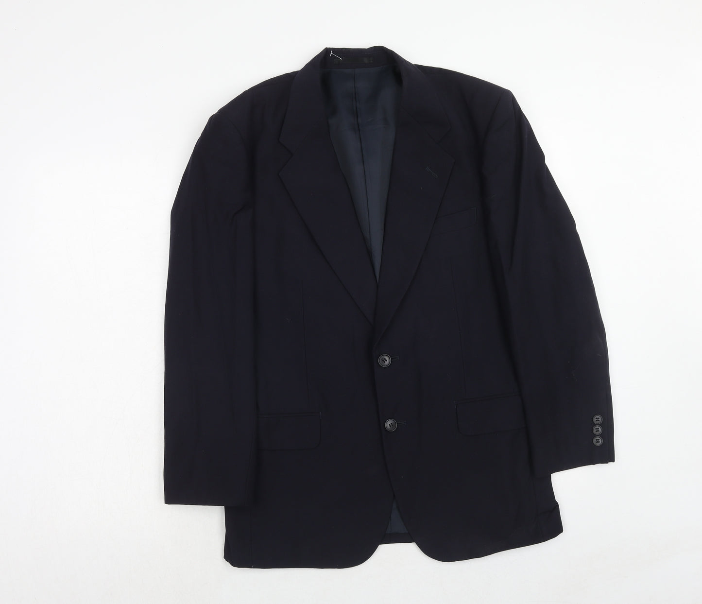 ShiQi Mens Blue Wool Jacket Suit Jacket Size 36 Regular
