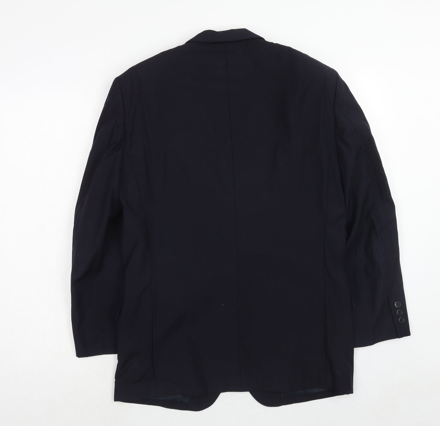 ShiQi Mens Blue Wool Jacket Suit Jacket Size 36 Regular