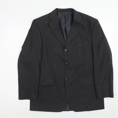 Marks and Spencer Mens Grey Polyester Jacket Suit Jacket Size 40 Regular