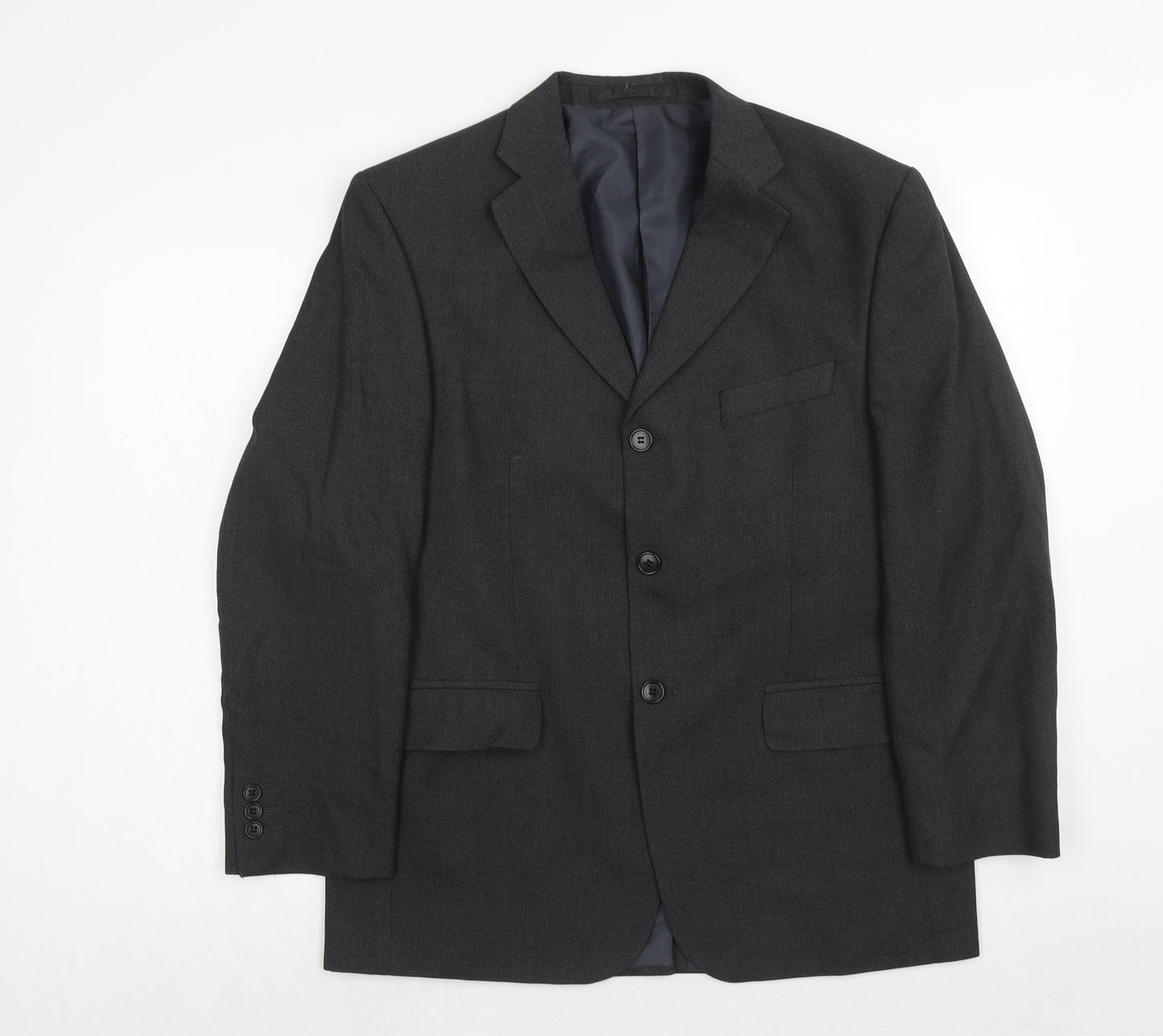 Marks and Spencer Mens Grey Polyester Jacket Suit Jacket Size 40 Regular