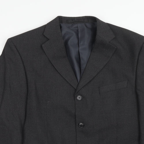 Marks and Spencer Mens Grey Polyester Jacket Suit Jacket Size 40 Regular