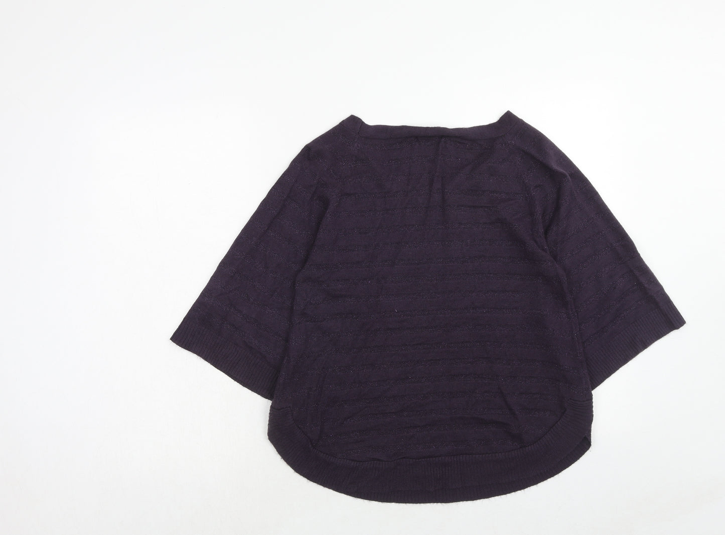 a.v.v Standard Womens Purple Roll Neck Acrylic Pullover Jumper Size 10
