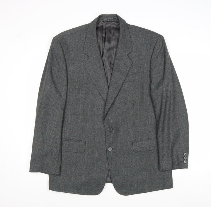 James Barry Mens Grey Wool Jacket Suit Jacket Size 42 Regular