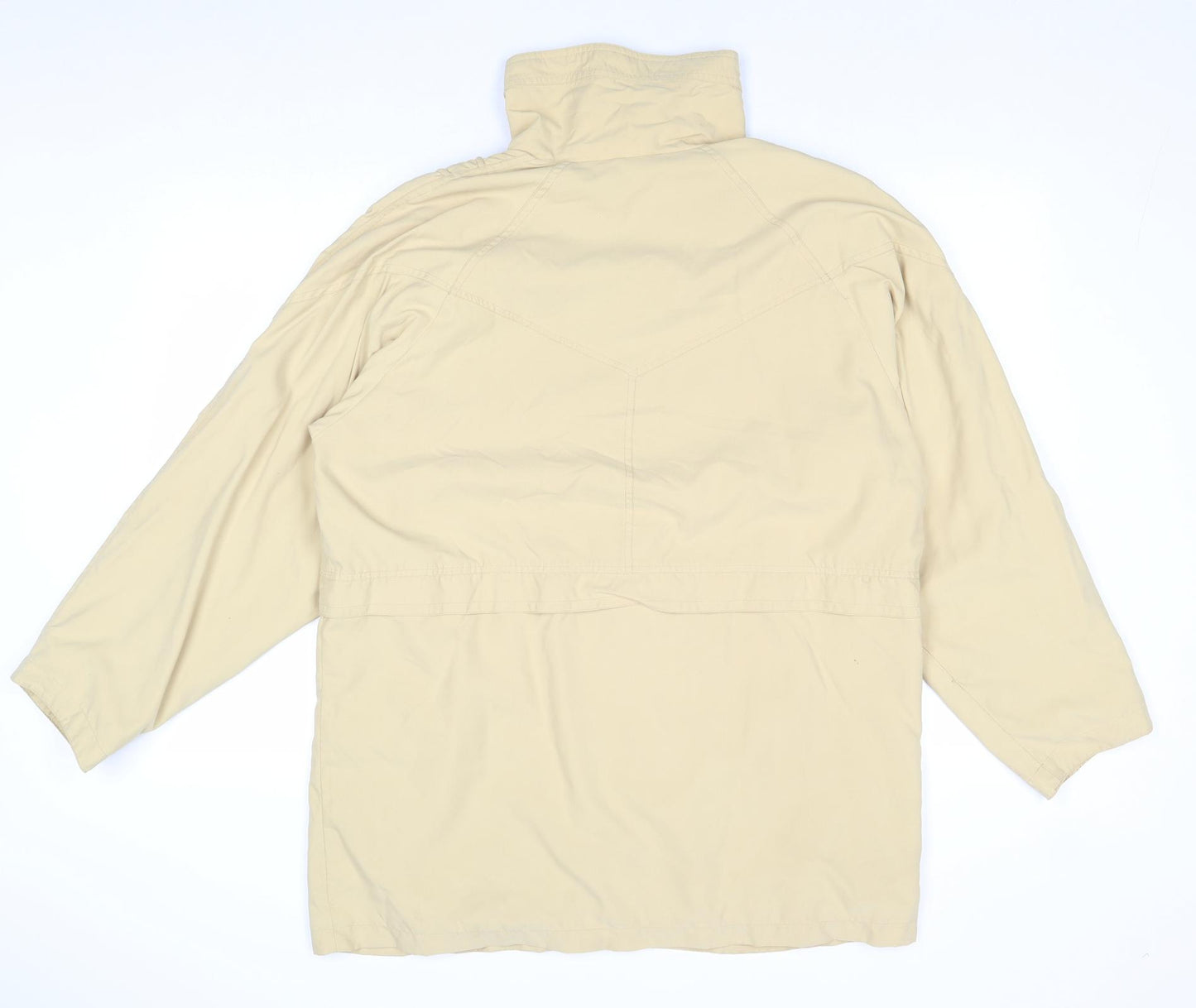Nuage Womens Beige Pea Coat Coat Size 12 Zip