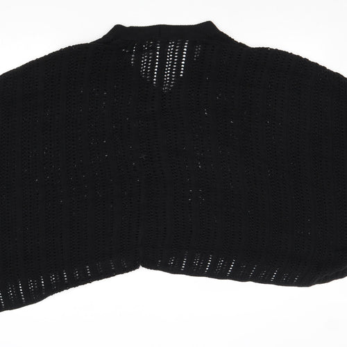 Gap Womens Black V-Neck Acrylic Pullover Jumper Size S - Poncho
