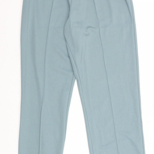 Renie Reney Womens Blue Polyacrylate Fibre Trousers Size 10 Regular