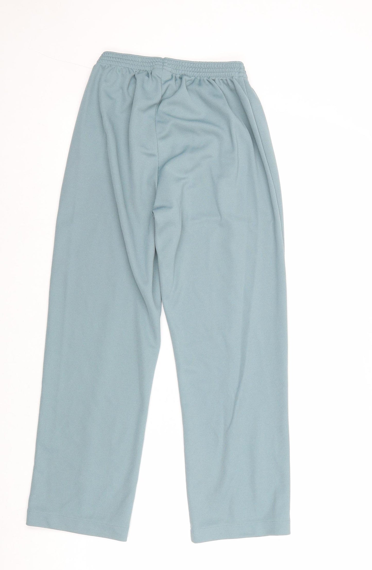 Renie Reney Womens Blue Polyacrylate Fibre Trousers Size 10 Regular