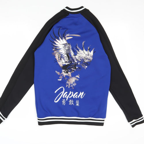 River Island Mens Blue Jacket Size XS Zip - Japan
