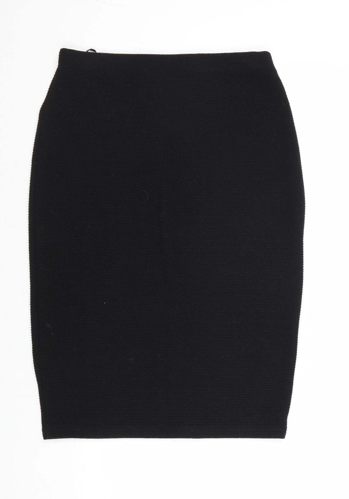 New Look Womens Black Polyester Straight & Pencil Skirt Size 10