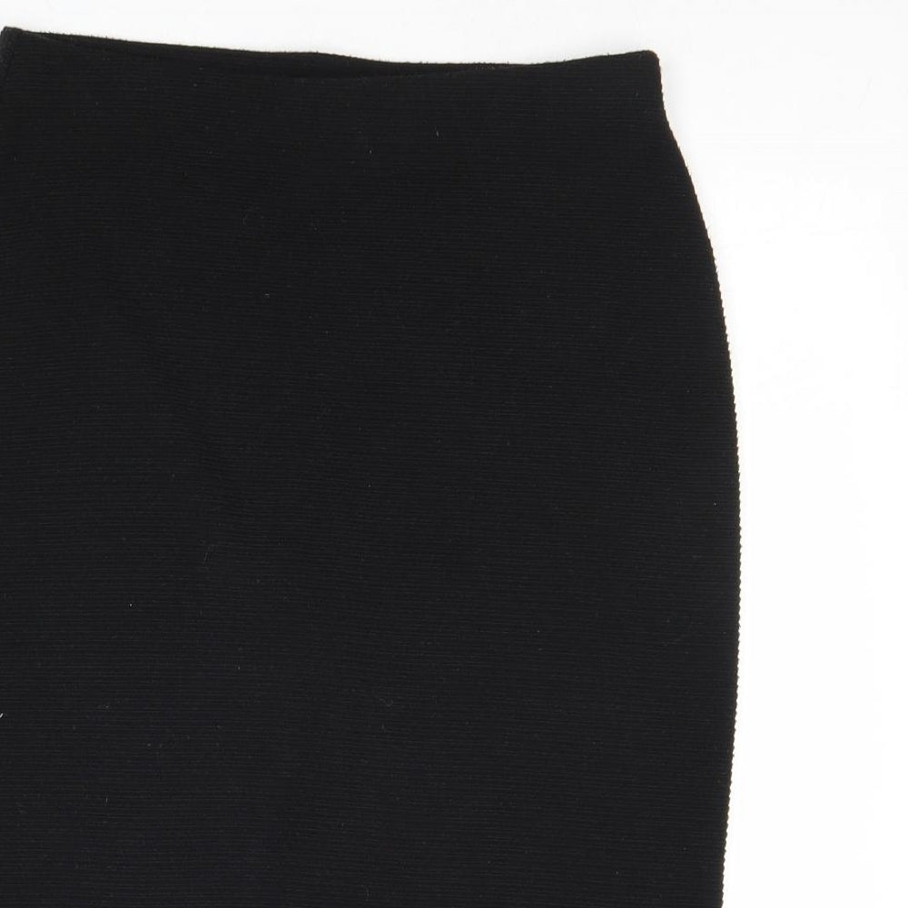 New Look Womens Black Polyester Straight & Pencil Skirt Size 10