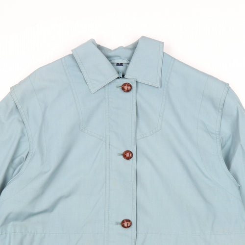 Telemac Womens Blue Jacket Size S Zip