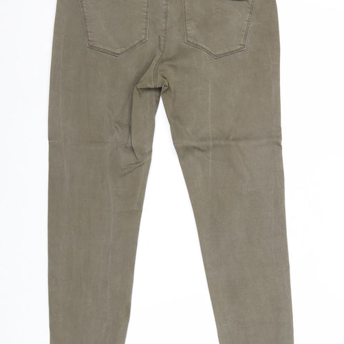 VERO MODA Womens Green Cotton Skinny Jeans Size 30 in Regular Zip