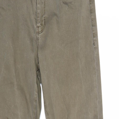 VERO MODA Womens Green Cotton Skinny Jeans Size 30 in Regular Zip