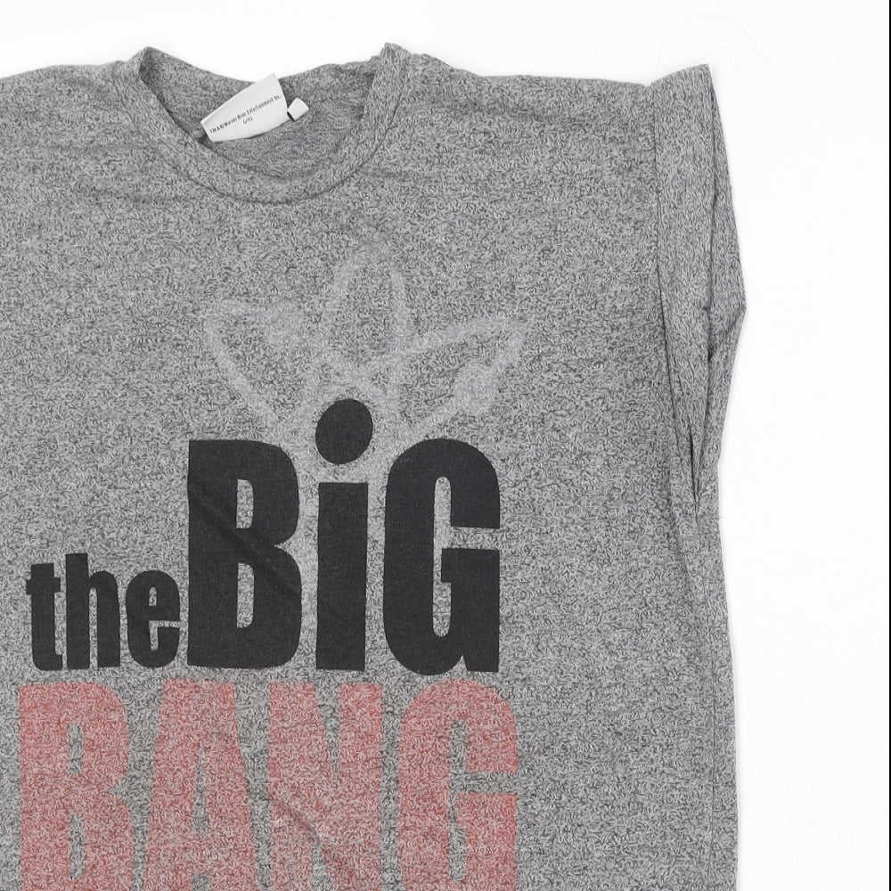 Atmosphere Womens Grey Polyester Basic T-Shirt Size 10 Crew Neck - The Big Bang Theory
