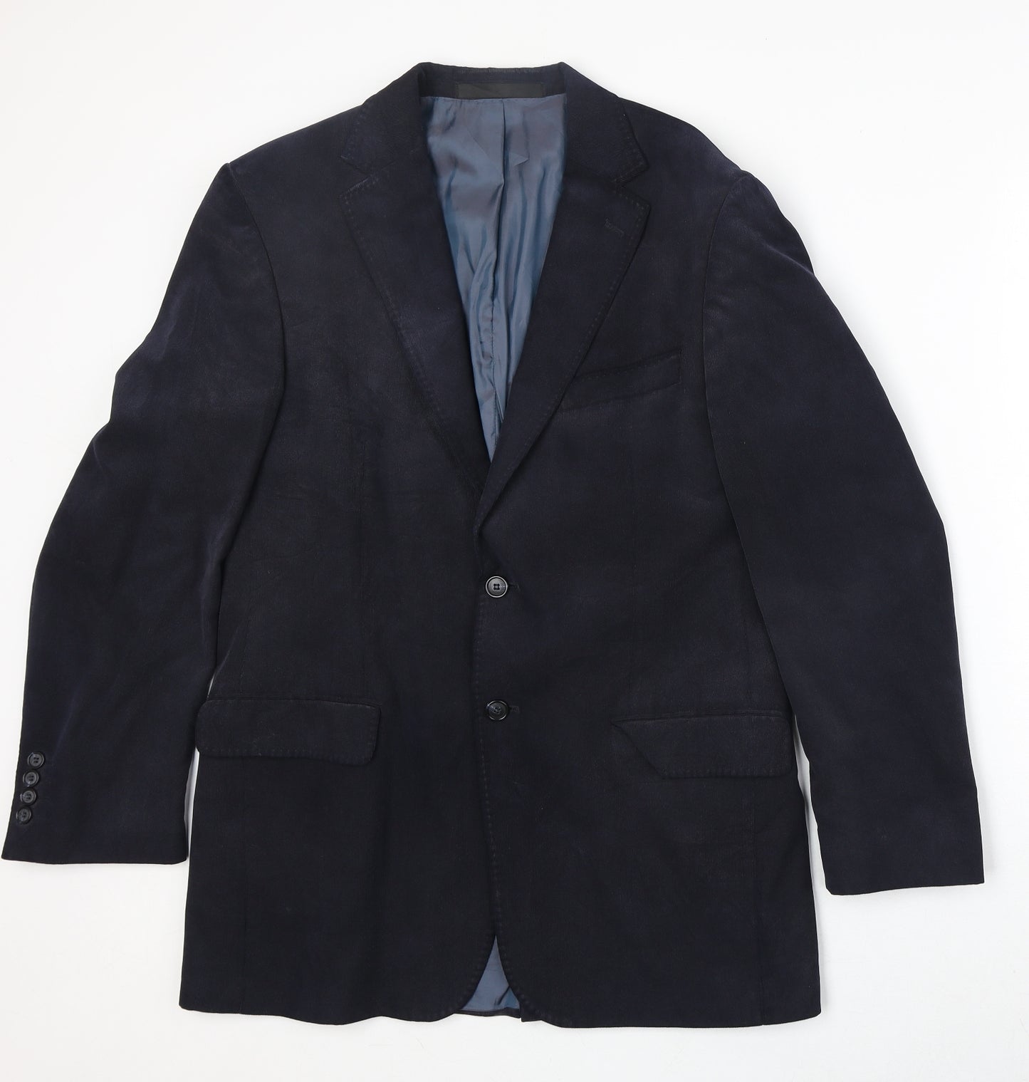 Marks and Spencer Mens Blue Polyester Jacket Blazer Size 38 Regular