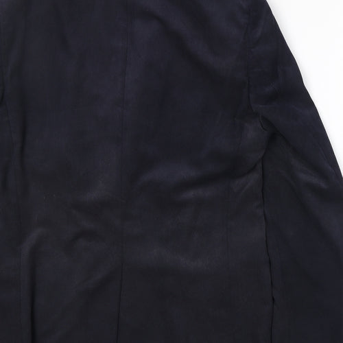 Marks and Spencer Mens Blue Polyester Jacket Blazer Size 38 Regular