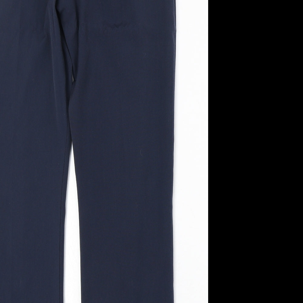 Arista Womens Blue Polyester Trousers Size 10 Regular