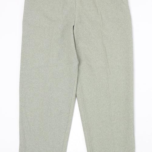 Classic Womens Grey Polyester Trousers Size 10 Regular