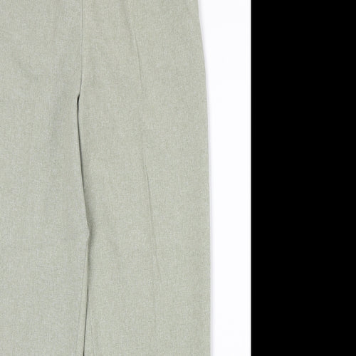 Classic Womens Grey Polyester Trousers Size 10 Regular