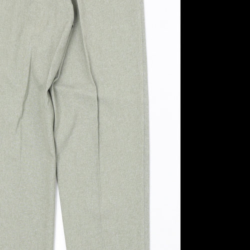 Classic Womens Grey Polyester Trousers Size 10 Regular