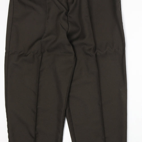 Amalina Womens Brown Polyester Trousers Size 22 Regular