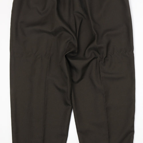 Amalina Womens Brown Polyester Trousers Size 22 Regular