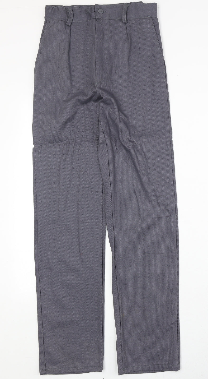 Profi Promo Womens Grey Cotton Cargo Trousers Size 6 Regular Zip