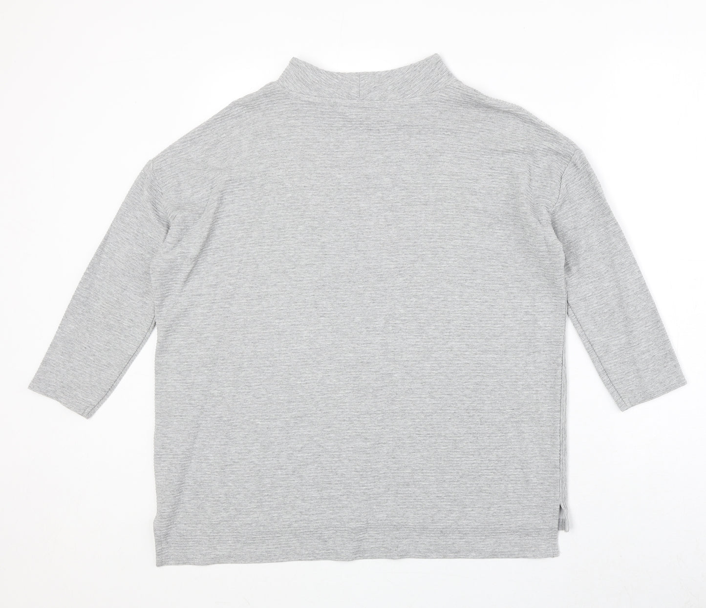 Nutmeg Womens Grey Viscose Pullover Sweatshirt Size 12 Pullover