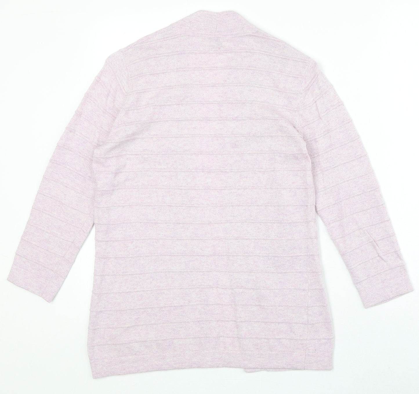 CC Womens Pink V-Neck Cotton Cardigan Jumper Size S