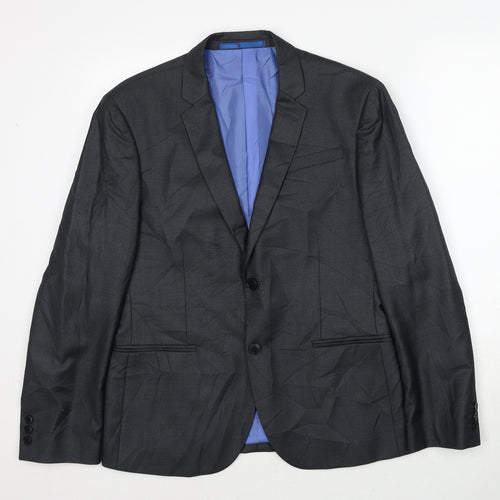 Marks and Spencer Mens Grey Polyester Jacket Suit Jacket Size 40 Regular