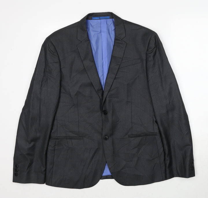 Marks and Spencer Mens Grey Polyester Jacket Suit Jacket Size 40 Regular