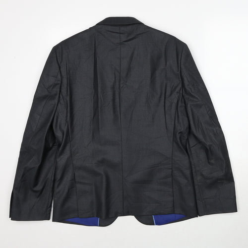 Marks and Spencer Mens Grey Polyester Jacket Suit Jacket Size 40 Regular