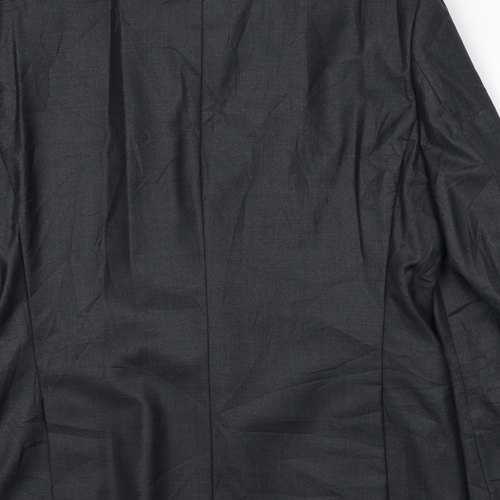 Marks and Spencer Mens Grey Polyester Jacket Suit Jacket Size 40 Regular