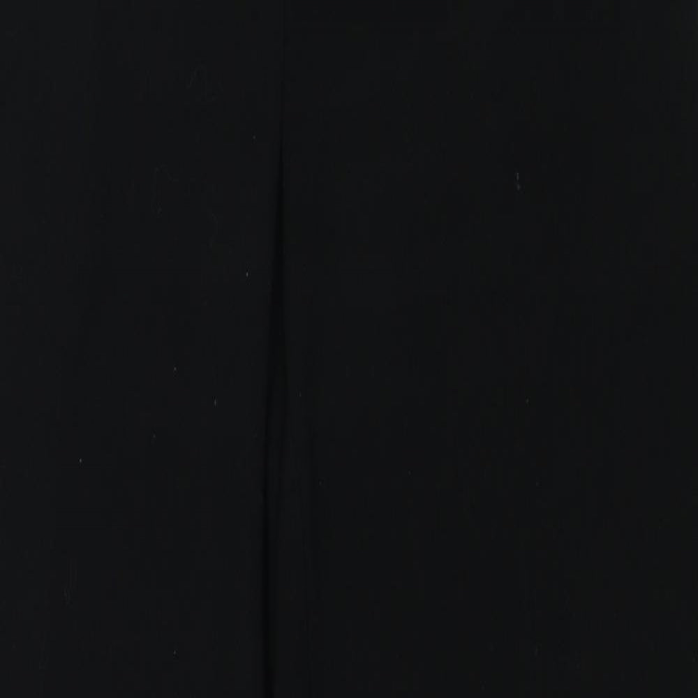 NEXT Womens Black Polyester Dress Pants Trousers Size 10 Regular Zip