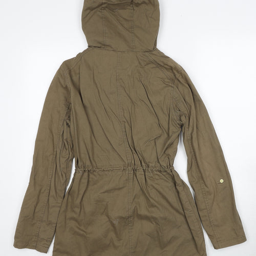 Internacionale Womens Green Jacket Size 8 Zip