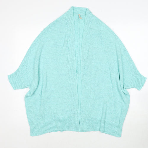 Anthology Womens Blue V-Neck Acrylic Cardigan Jumper Size 12