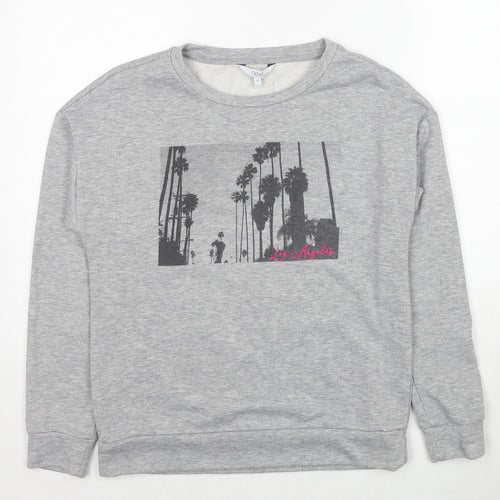 NEXT Mens Grey Cotton Pullover Sweatshirt Size S - Los Angeles