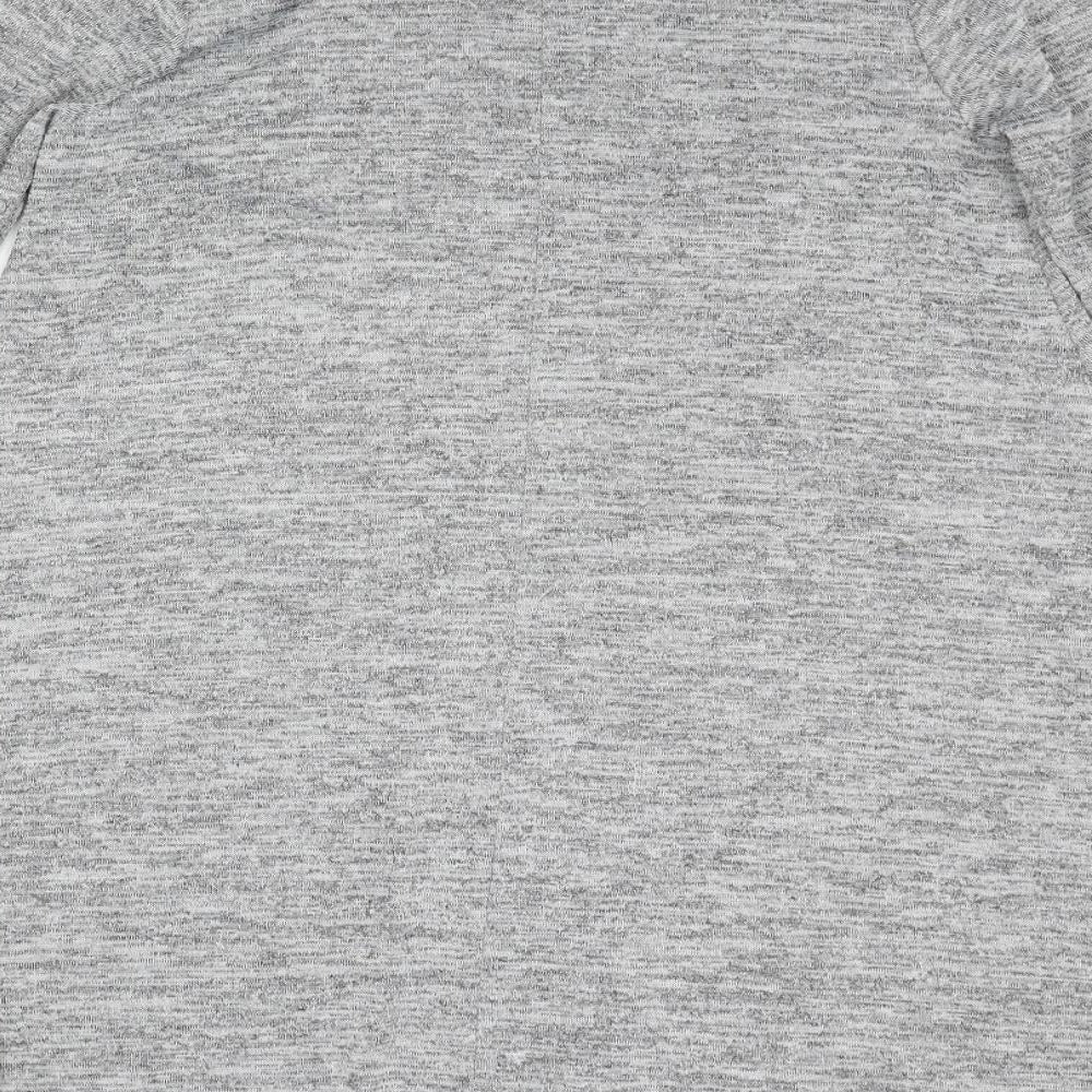 Boohoo Womens Grey Polyester Jumper Dress Size 12 Round Neck