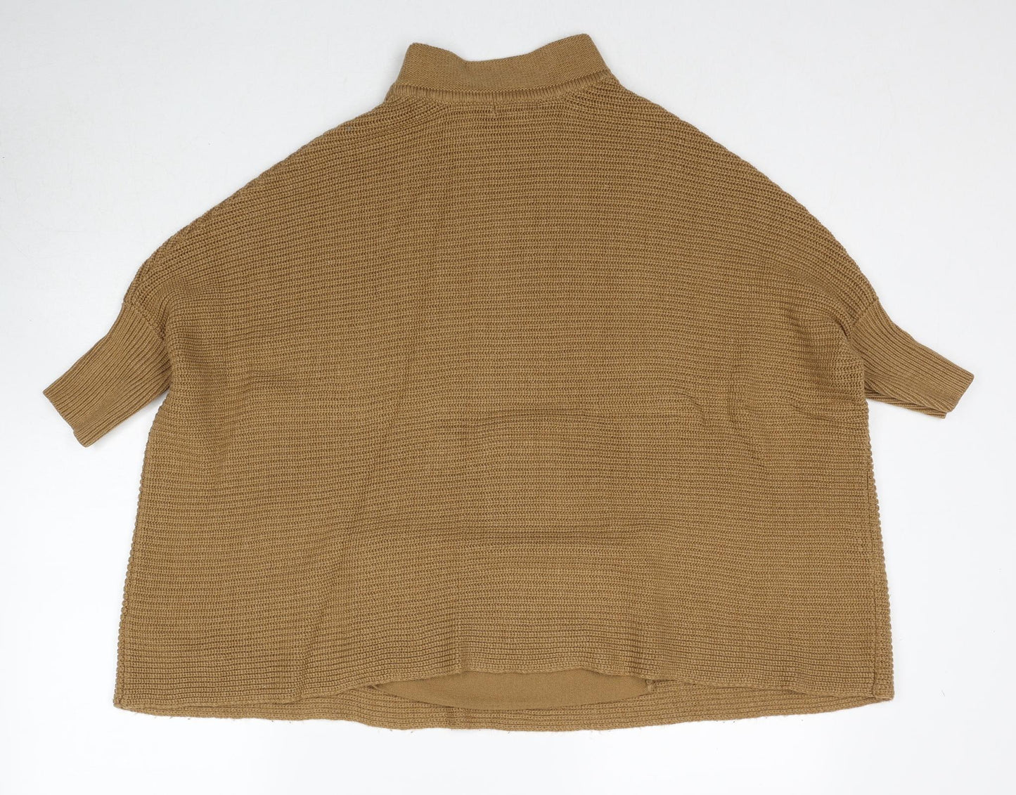 H&M Womens Brown Mock Neck Acrylic Pullover Jumper Size XS