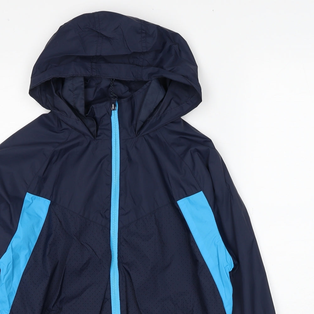 Marks and Spencer Boys Blue Jacket Size 11-12 Years Zip
