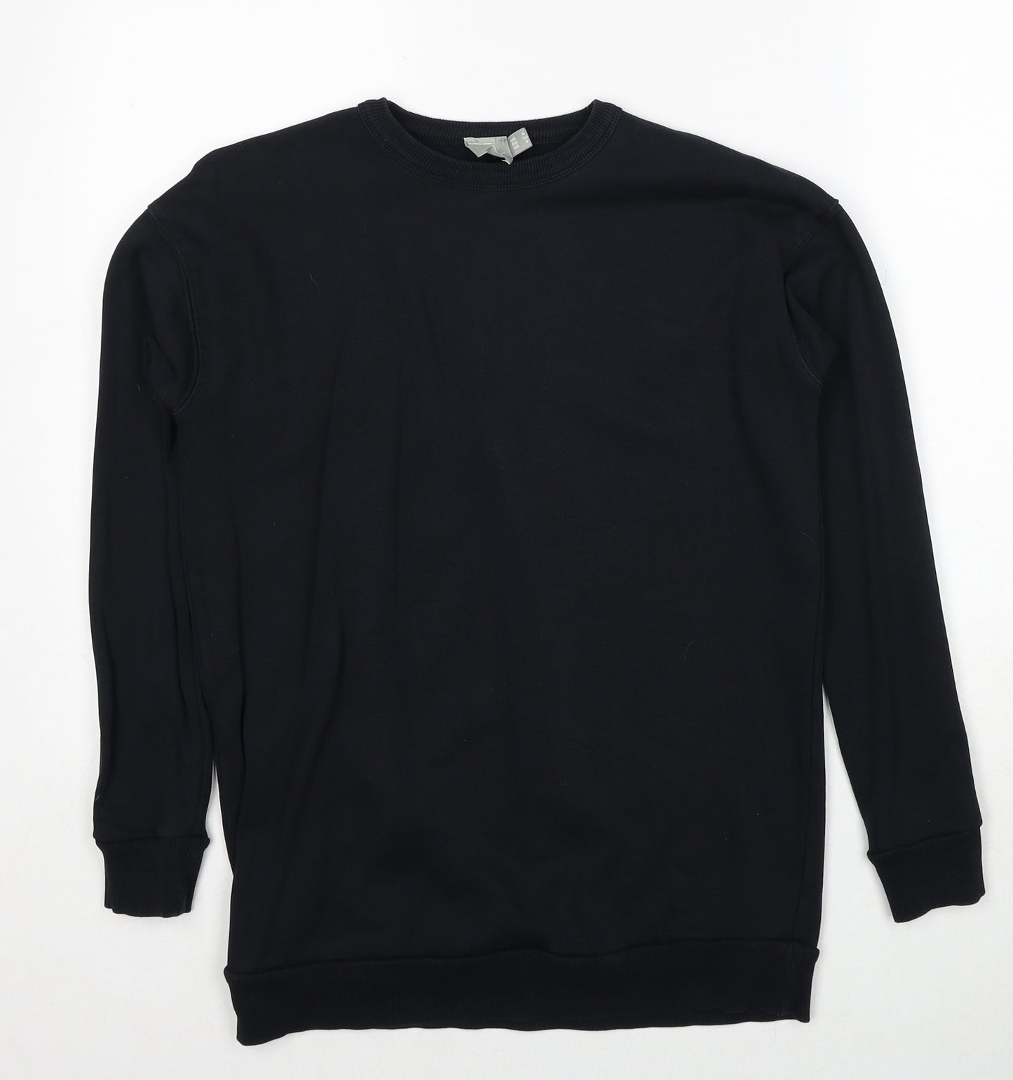 ASOS Womens Black Cotton Pullover Sweatshirt Size 6 Pullover
