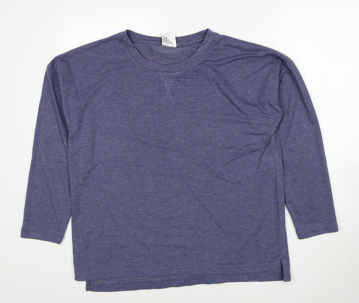 Being Casual Womens Blue Round Neck Polyester Pullover Jumper Size 12 - Size 12-14