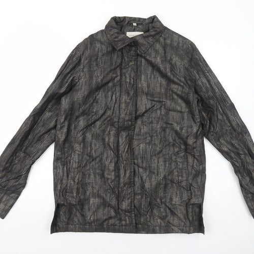 Dannimac Womens Grey Animal Print Jacket Size S Zip - Snake Print