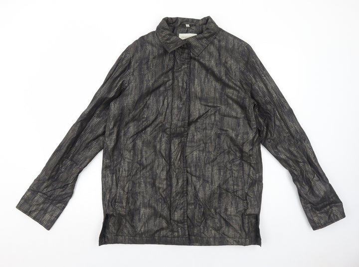 Dannimac Womens Grey Animal Print Jacket Size S Zip - Snake Print