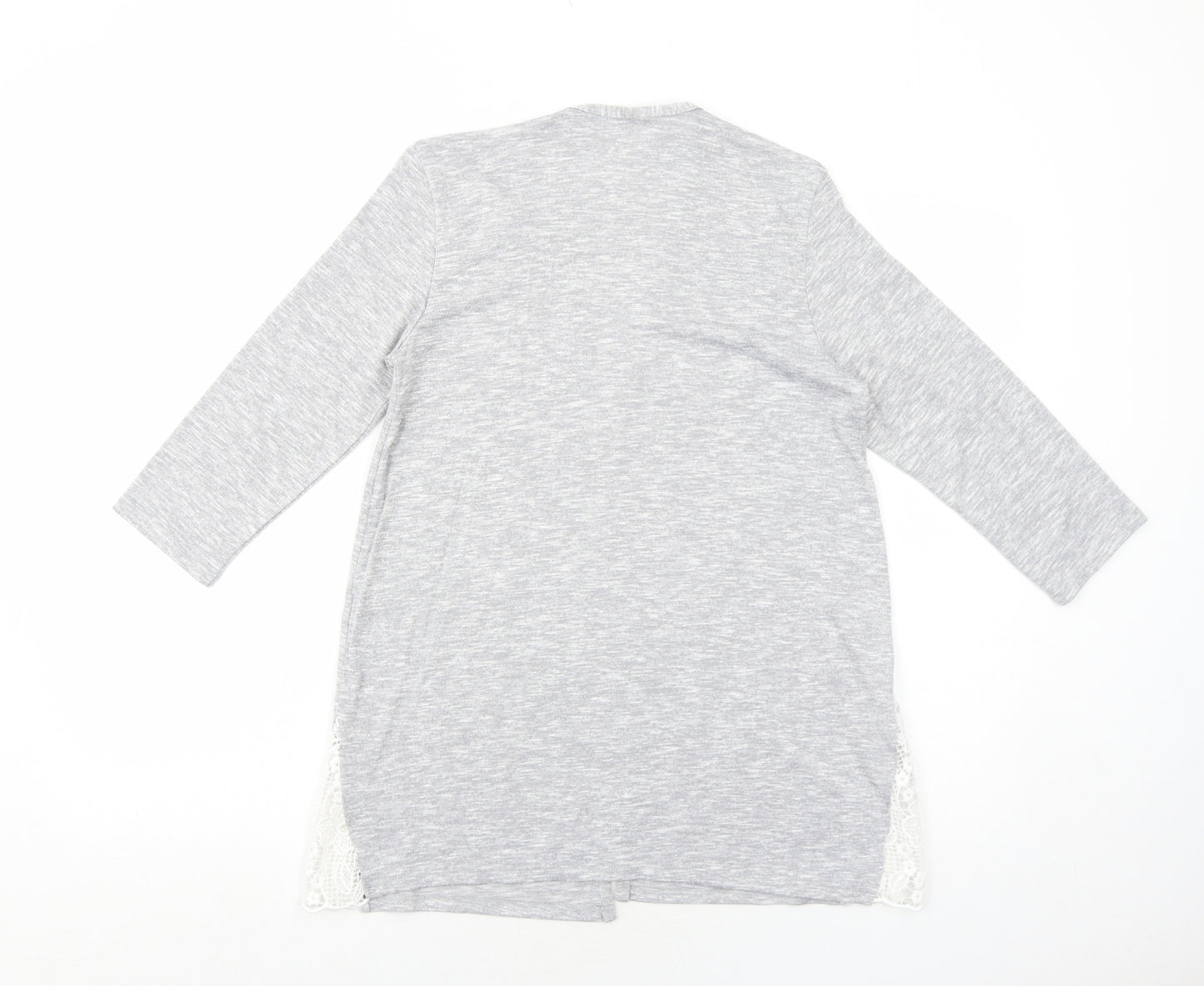 George Womens Grey V-Neck Viscose Cardigan Jumper Size 8