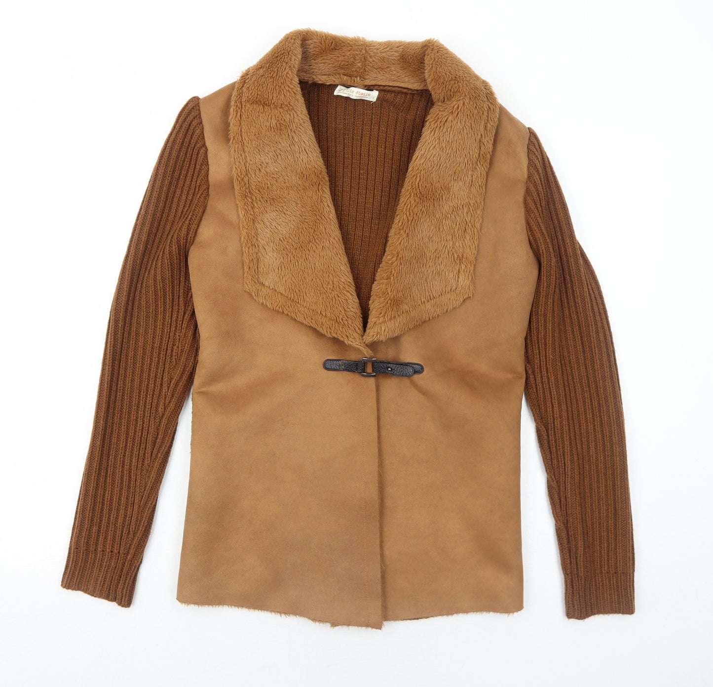 Le Petite Etoile Womens Brown Jacket Size M Buckle