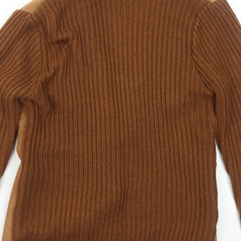 Le Petite Etoile Womens Brown Jacket Size M Buckle
