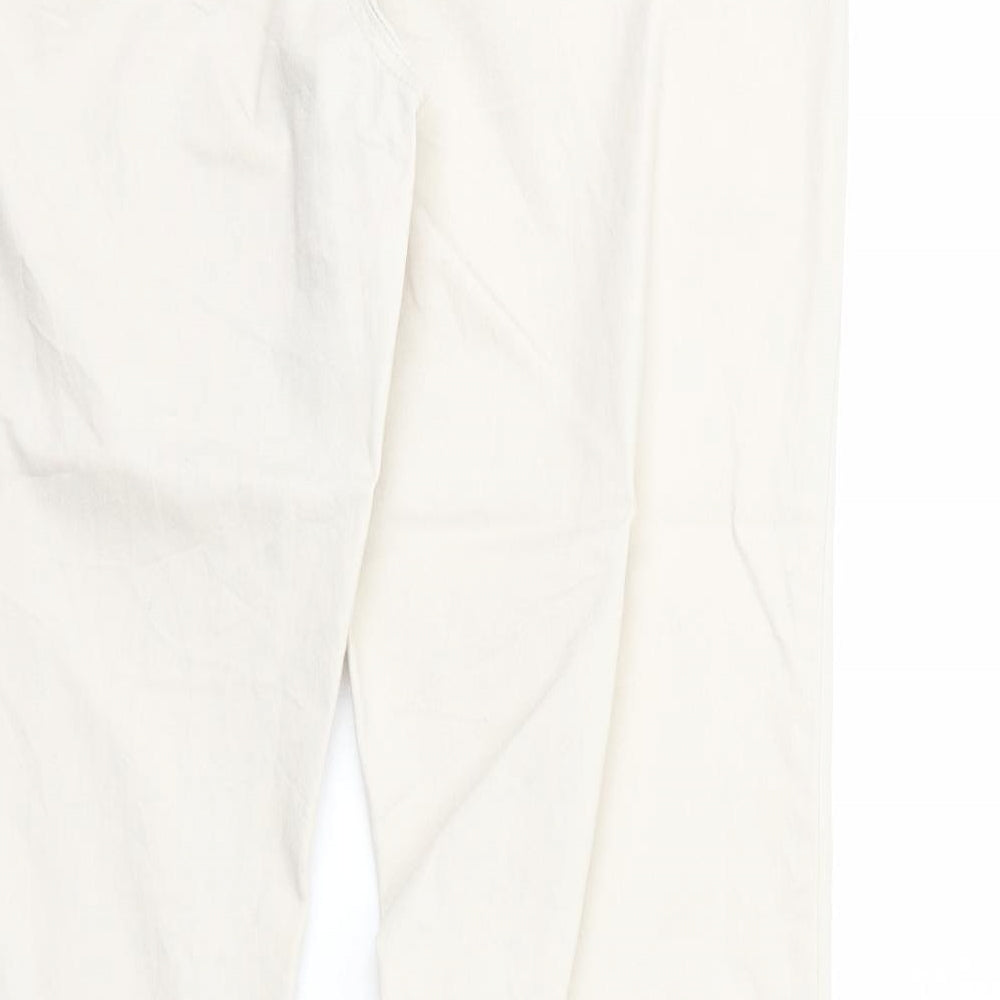 Yessica Womens Beige Cotton Skinny Jeans Size 18 Regular Zip