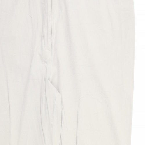 TONI Mens Beige Cotton Trousers Size 42 in Regular Zip